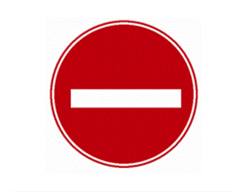 禁止类标志 禁止通行