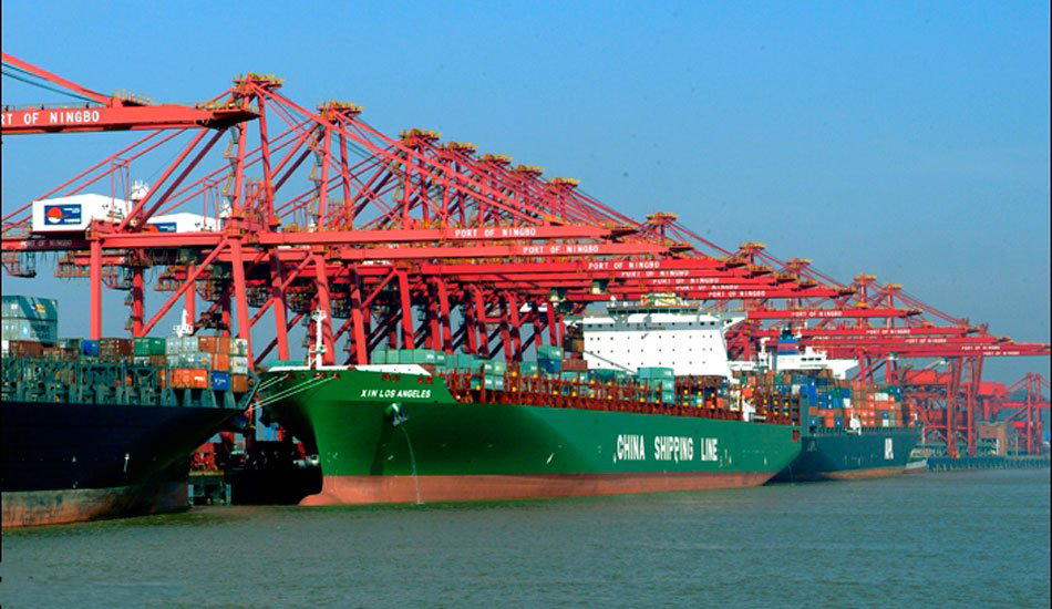 浙江省上半年港口集装箱吞吐量呈上升趋势