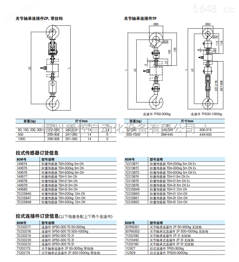 福州精控25-5000KG传感器自动化设备