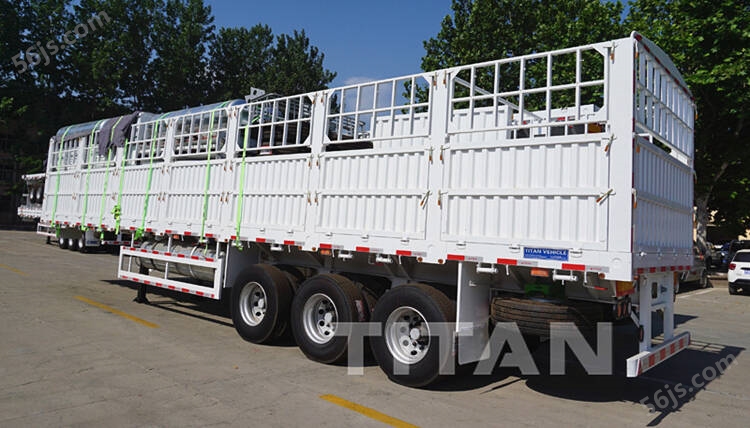 cargo flatbed semi trailer