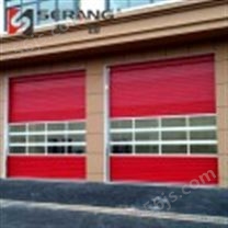 红色消防工业滑升门